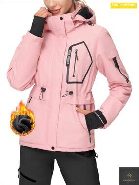Waterproof Ski Jacket Women Warm Windproof Winter Coat